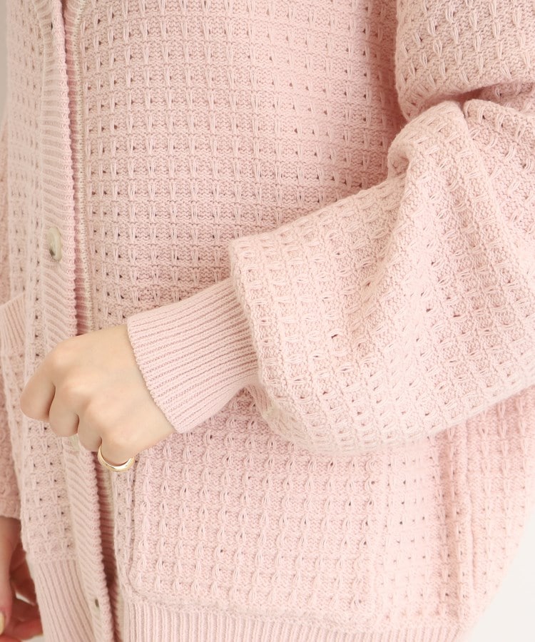 編み柄と配色が可愛い！ニット カーディガン