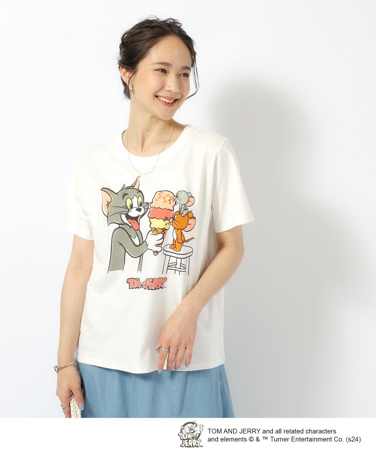 シューラルー(SHOO・LA・RUE/Cutie Blonde)の【TOM　and　JERRY】接触冷感Tシャツ1
