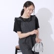 シューラルー(SHOO・LA・RUE/Cutie Blonde)の【洗える/セットアップ可】やわらかデニム フリルビスチェ ブラック(019)