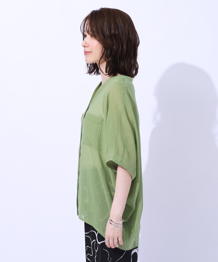 シューラルー(SHOO・LA・RUE/Cutie Blonde)の大人の透け感 ワッシャードルマンシャツ14