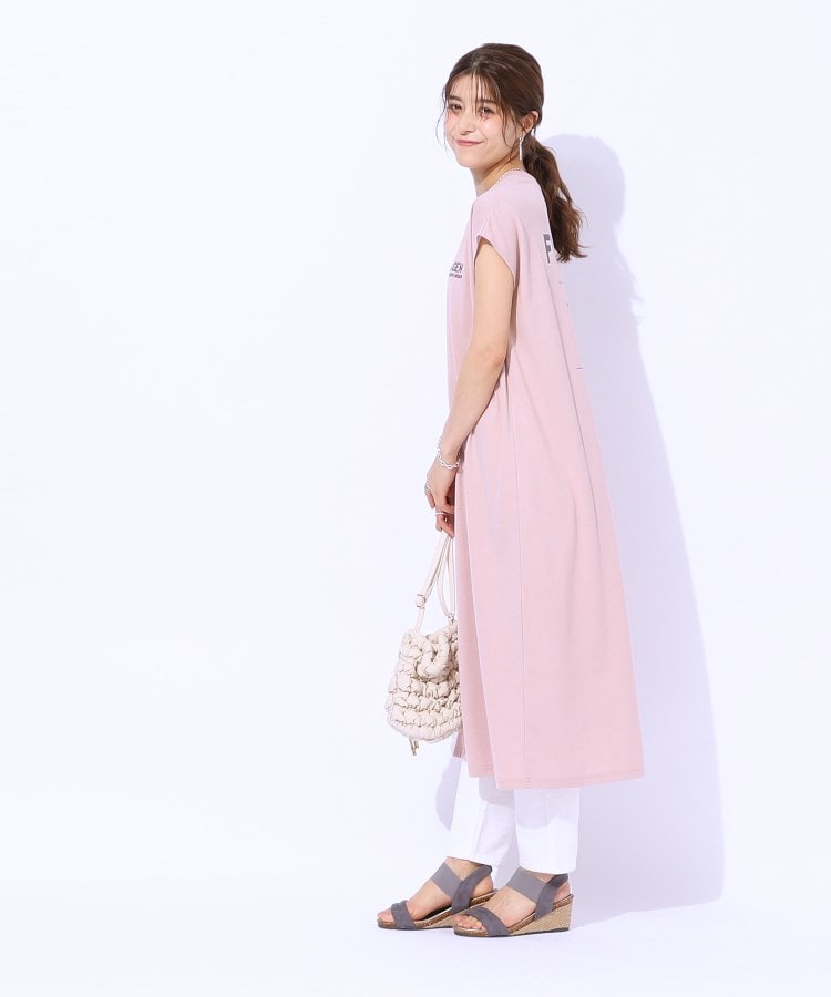 シューラルー(SHOO・LA・RUE/Cutie Blonde)の【洗える】後ろ姿もサマになる バックプリントロングワンピース12