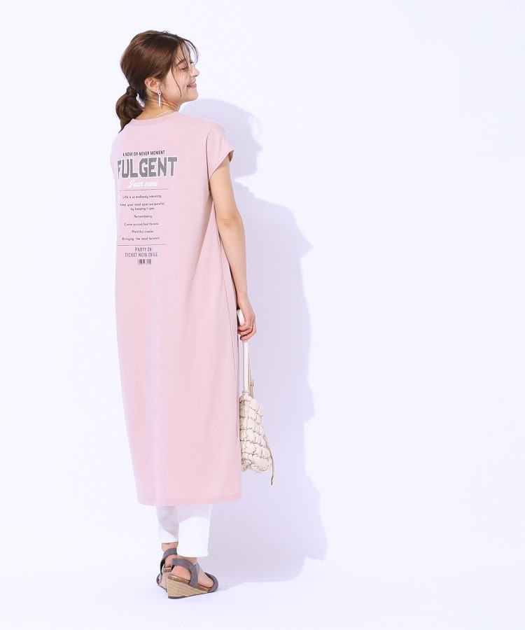 シューラルー(SHOO・LA・RUE/Cutie Blonde)の【洗える】後ろ姿もサマになる バックプリントロングワンピース13