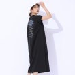 シューラルー(SHOO・LA・RUE/Cutie Blonde)の【洗える】後ろ姿もサマになる バックプリントロングワンピース ブラック(019)