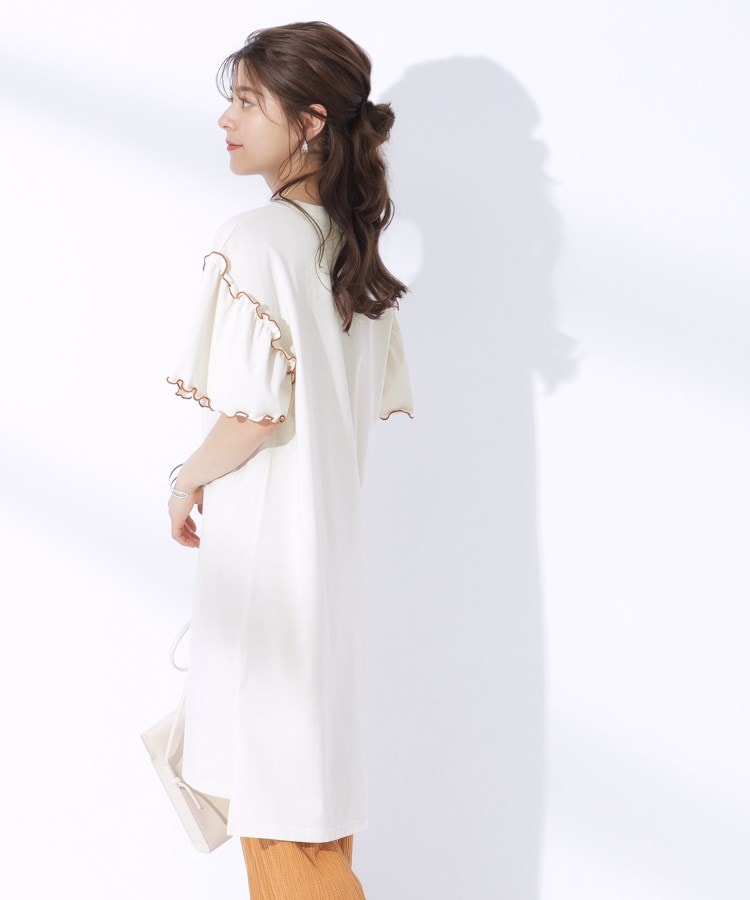 シューラルー(SHOO・LA・RUE/Cutie Blonde)の配色メロウがポイント お袖フリルチュニックワンピース2