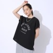 シューラルー(SHOO・LA・RUE/Cutie Blonde)の【洗える】ぽこぽこアソートロゴトップス ブラック(019)