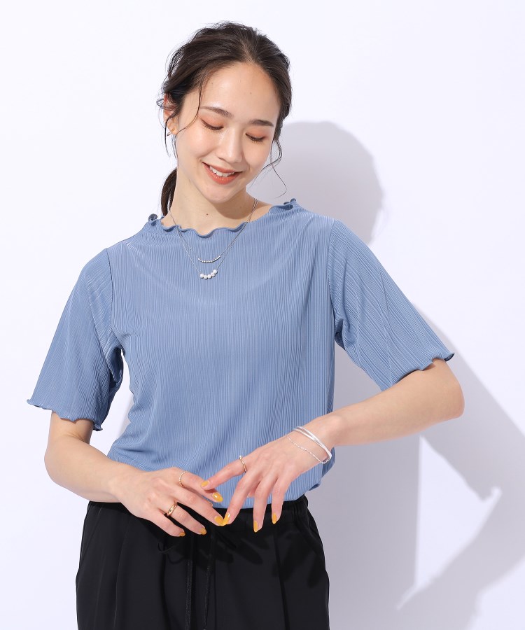 シューラルー(SHOO・LA・RUE/Cutie Blonde)の【洗える】スマートに女性らしさが光る　ランダムリブトップス9
