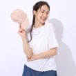 シューラルー(SHOO・LA・RUE/Cutie Blonde)の【洗える】スマートに女性らしさが光る　ランダムリブトップス ホワイト(002)