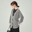 シューラルー(SHOO・LA・RUE/Cutie Blonde)の【前後2WAY】シアーチュール リボンVネックカーディガン9
