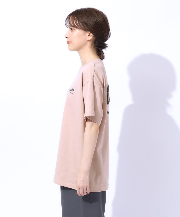シューラルー(SHOO・LA・RUE/Cutie Blonde)の【洗える】もこもこ刺繍がこなれ見え ロゴ入りBIG Tシャツ18