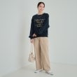 シューラルー(SHOO・LA・RUE/Cutie Blonde)の【S-LL/洗える】大人カジュアルコーデに プリントアソート 切替ドルマンスウェット17