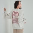 シューラルー(SHOO・LA・RUE/Cutie Blonde)の【S-LL/洗える】大人カジュアルコーデに プリントアソート 切替ドルマンスウェット アイボリー(104)