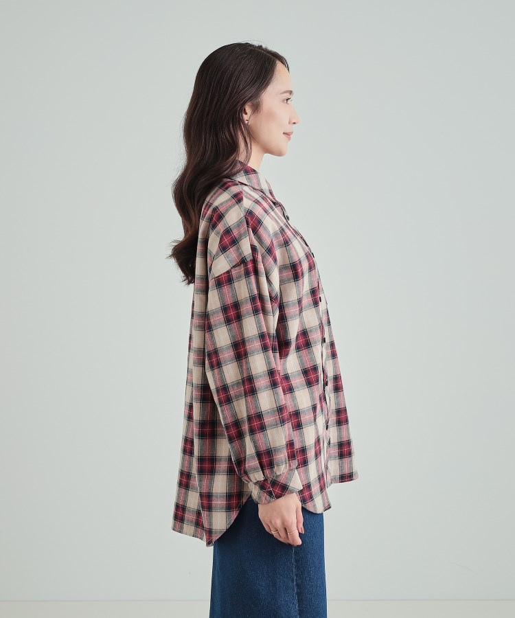 シューラルー(SHOO・LA・RUE/Cutie Blonde)の【洗える】レトロカジュアルなチェック柄BIGシャツ10