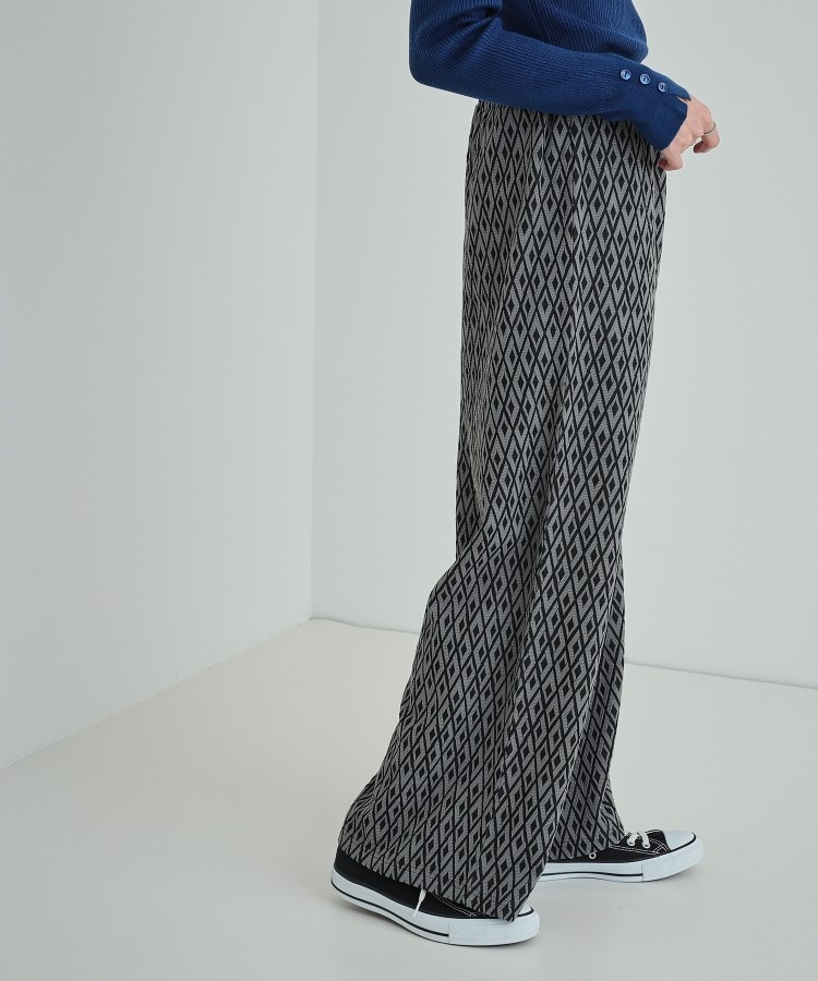 シューラルー(SHOO・LA・RUE/Cutie Blonde)の【洗える】コーデのアクセントに ジオメトリック柄 イージーパンツ1