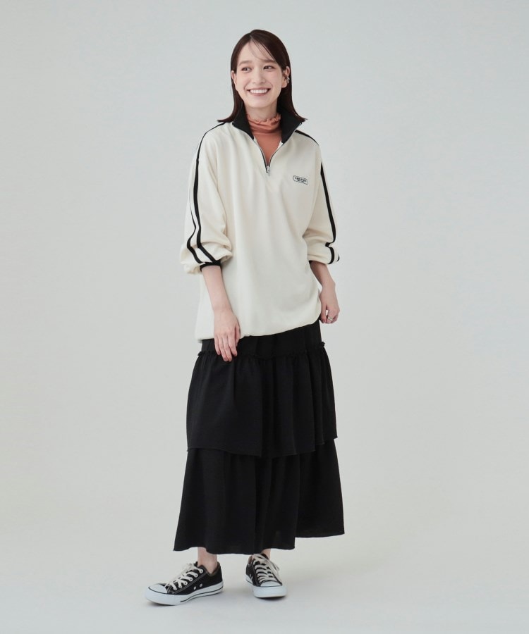 一枚で華やかに ティアードスカート(マキシ・ロングスカート 一枚で華やかに ティアードスカート(マキシ・ロングスカート