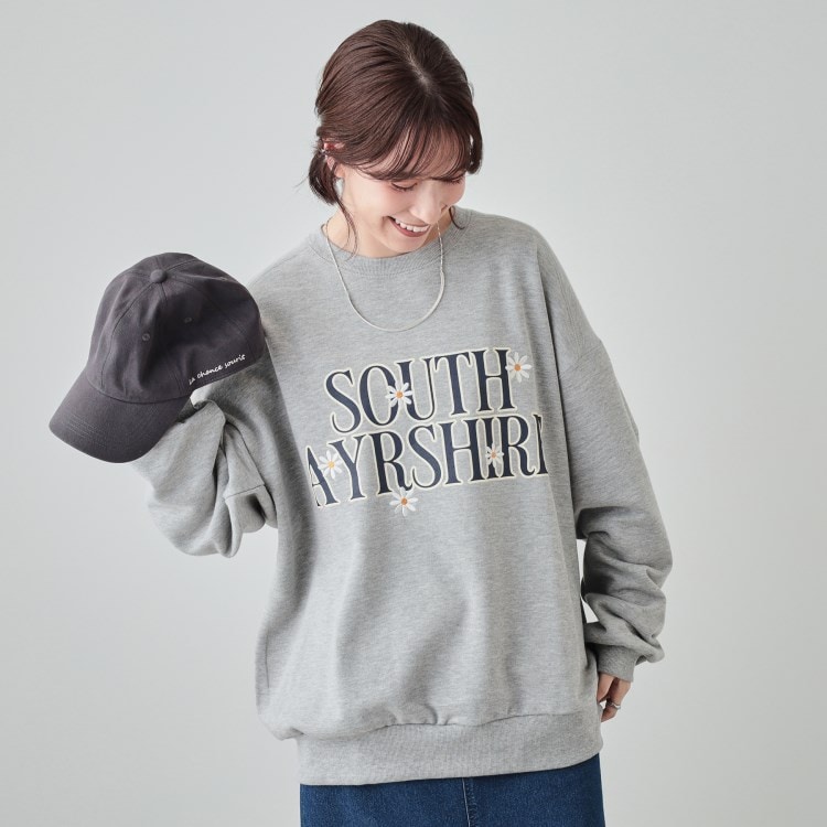 シューラルー(SHOO・LA・RUE/Cutie Blonde)のBIGシルエット 刺繍アソートスウェット スウェット・トレーナー