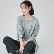 シューラルー(SHOO・LA・RUE/Cutie Blonde)の【洗える】サガラ刺繍オーバーサイズロンT ブルー(091)