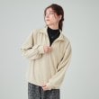 シューラルー(SHOO・LA・RUE/Cutie Blonde)のスエード調ハーフジッププルオーバー1
