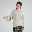 シューラルー(SHOO・LA・RUE/Cutie Blonde)の【S-LL/前後2WAY】大人のゆるさが魅力 ベロア風ラメモールニット1