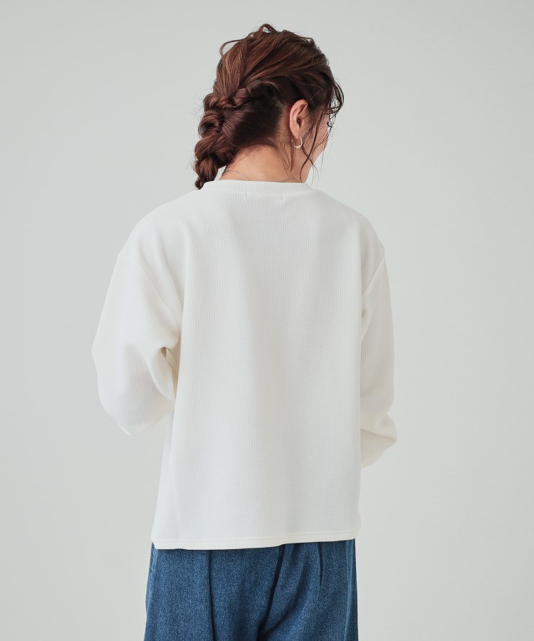 シューラルー(SHOO・LA・RUE/Cutie Blonde)の【体型カバー】ふくれジャカード ロゴロンT2