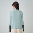 シューラルー(SHOO・LA・RUE/Cutie Blonde)の【洗える/S-LL】周りと差がつくレイヤードコーデに 袖切り替え配色メローインナー15
