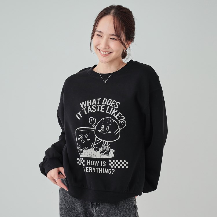シューラルー(SHOO・LA・RUE/Cutie Blonde)の【S-LL／あったか裏起毛】グラフィックアソート スウェットプルオーバー【SHOO WARM】 スウェット・トレーナー