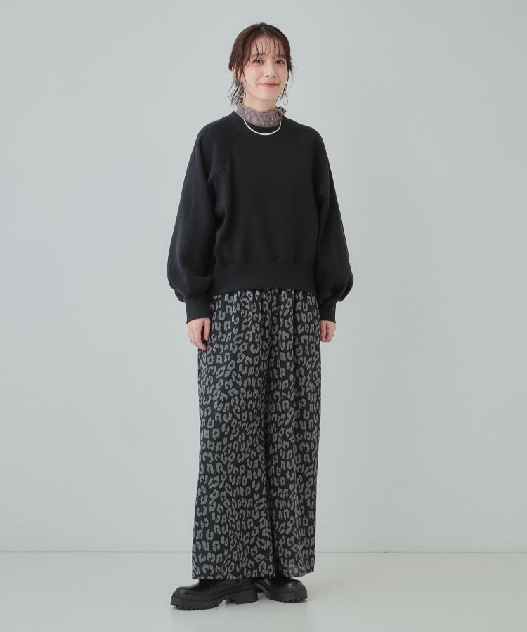 シューラルー(SHOO・LA・RUE/Cutie Blonde)の【S-LL/洗える】レイヤードコーデに ふわふわフェザー調ウェーブ柄インナー11