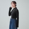 シューラルー(SHOO・LA・RUE/Cutie Blonde)の【S-LL/洗える】レイヤードコーデに ふわふわフェザー調ウェーブ柄インナー6