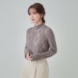 シューラルー(SHOO・LA・RUE/Cutie Blonde)の【S-LL/洗える】レイヤードコーデに ふわふわフェザー調ウェーブ柄インナー9