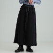 シューラルー(SHOO・LA・RUE/Cutie Blonde)の【セットアップ可/あったか裏起毛】配色メロウ ロングスカート ブラック(019)