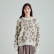 シューラルー(SHOO・LA・RUE/Cutie Blonde)のふわふわレオパード柄フェザーニット13