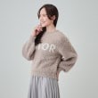 シューラルー(SHOO・LA・RUE/Cutie Blonde)の【S-LL】ほんのりショート丈 ふわふわフェザー ロゴニット6