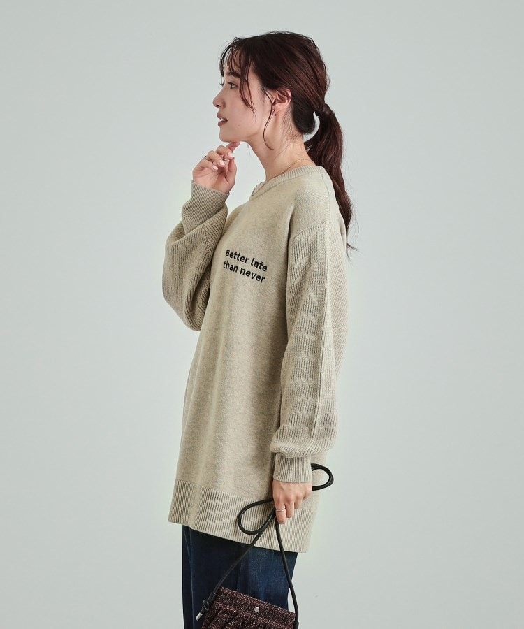 シューラルー(SHOO・LA・RUE/Cutie Blonde)のロゴ刺繍が目を惹く ニットチュニック14