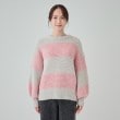 シューラルー(SHOO・LA・RUE/Cutie Blonde)の【S-LL】ふわふわブークレ調 ワイドボーダーニット13