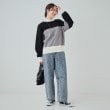 シューラルー(SHOO・LA・RUE/Cutie Blonde)の【S-LL】首元あったか レトロカラーブロッキングニット7