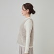シューラルー(SHOO・LA・RUE/Cutie Blonde)の【S-LL/2点セット】大人のフェミニンカジュアルに　フェザー調ベスト+リブニット14