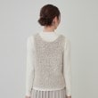 シューラルー(SHOO・LA・RUE/Cutie Blonde)の【S-LL/2点セット】大人のフェミニンカジュアルに　フェザー調ベスト+リブニット15