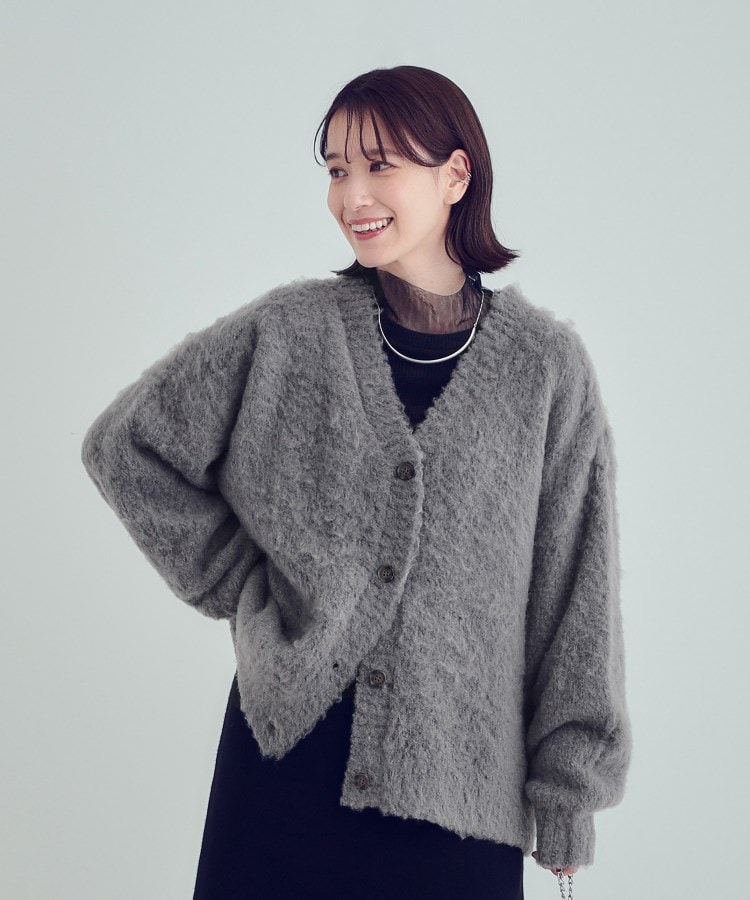 シューラルー(SHOO・LA・RUE/Cutie Blonde)の【洗える】ふわふわ起毛 オーバーサイズ カーディガン1
