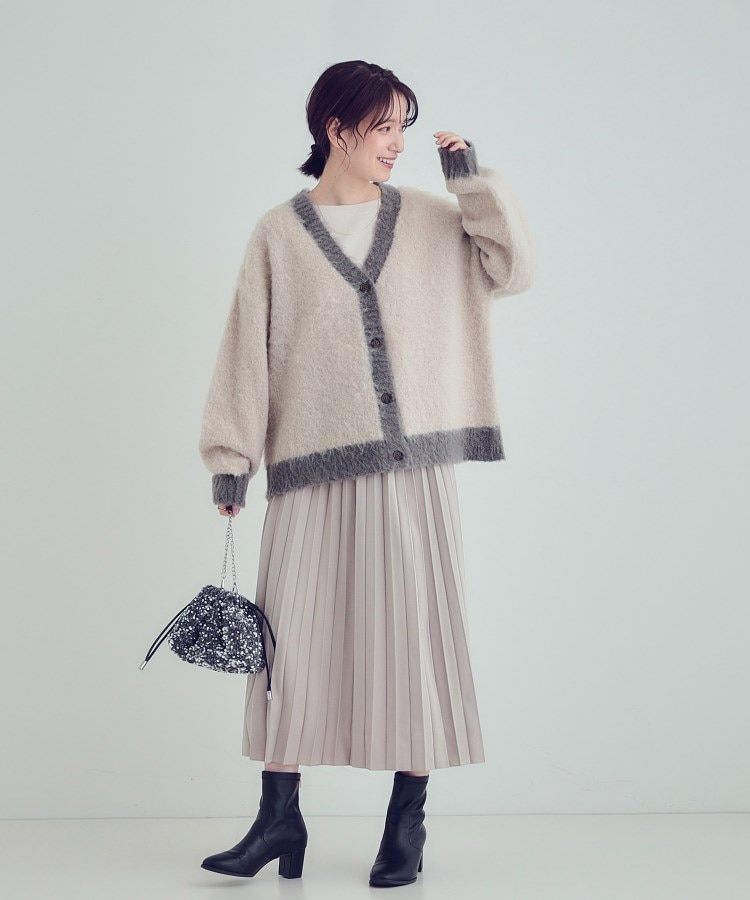 シューラルー(SHOO・LA・RUE/Cutie Blonde)の【洗える】ふわふわ起毛 オーバーサイズ カーディガン11