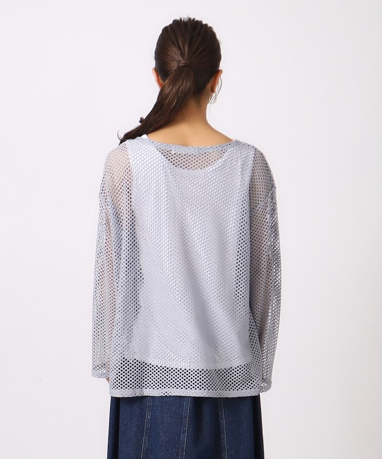 2点セット】ラメメッシュニット+タンクトップ(トップス+ 2点セット】ラメメッシュニット+タンクトップ(トップス+