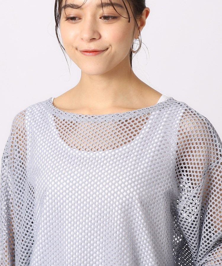 2点セット】ラメメッシュニット+タンクトップ(トップス+ 2点セット】ラメメッシュニット+タンクトップ(トップス+