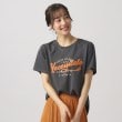 シューラルー(SHOO・LA・RUE/Cutie Blonde)の【洗える】コンパクト プリントTシャツ チャコールグレー(714)