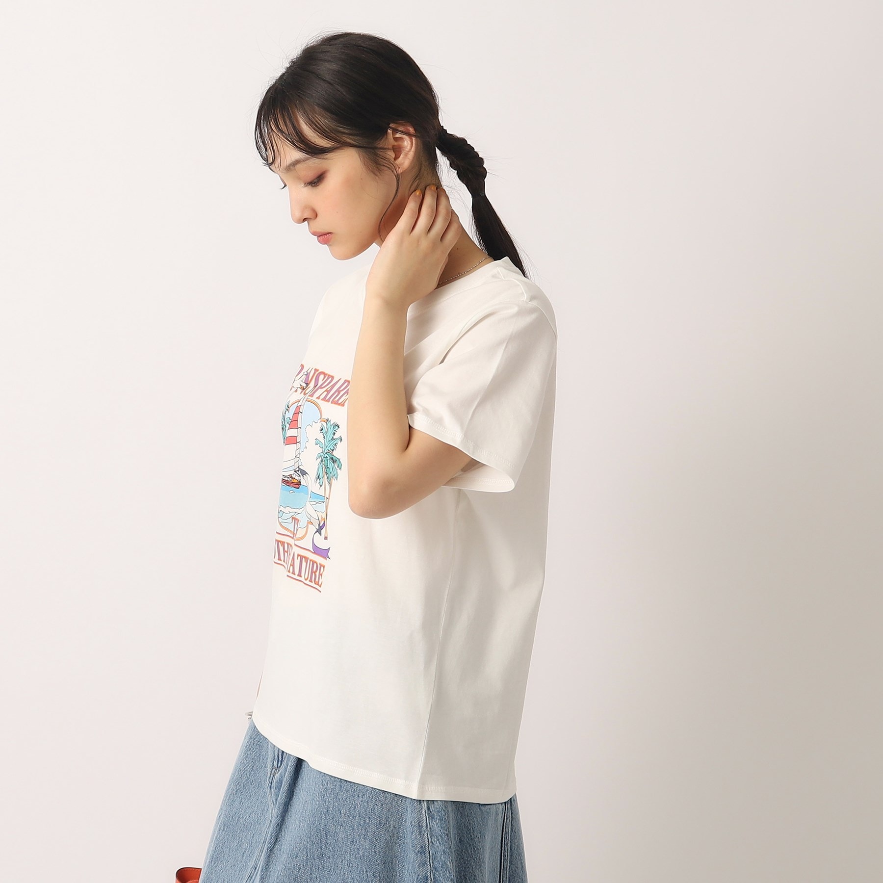 シューラルー(SHOO・LA・RUE/Cutie Blonde)の【洗える】コンパクト プリントTシャツ6