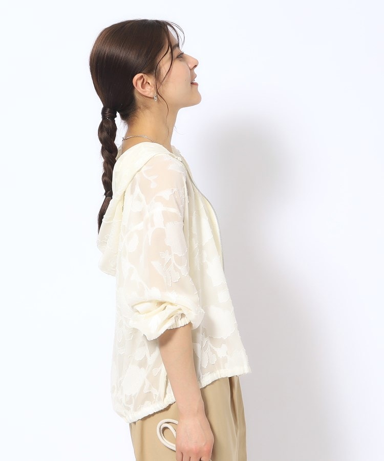 花柄シアーZIPパーカー(カーディガン/ボレロ) | SHOO・LA・RUE 花柄シアーZIPパーカー(カーディガン/ボレロ) | SHOO・LA・RUE