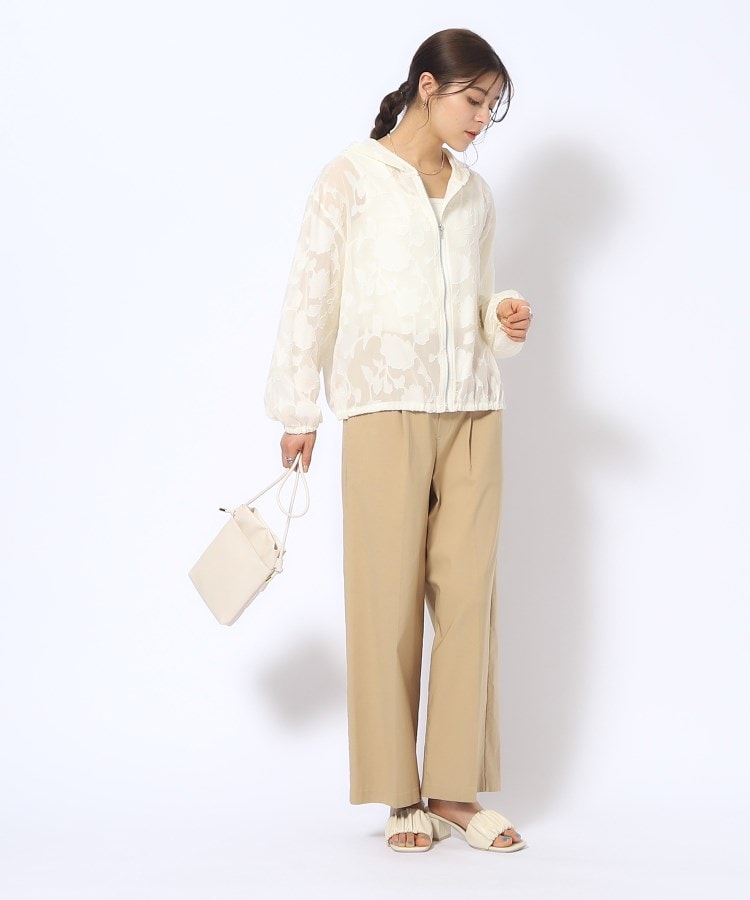 花柄シアーZIPパーカー(カーディガン/ボレロ) | SHOO・LA・RUE 花柄シアーZIPパーカー(カーディガン/ボレロ) | SHOO・LA・RUE