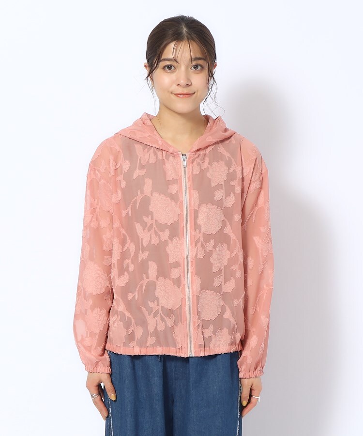 シューラルー(SHOO・LA・RUE/Cutie Blonde)の花柄シアーZIPパーカ13