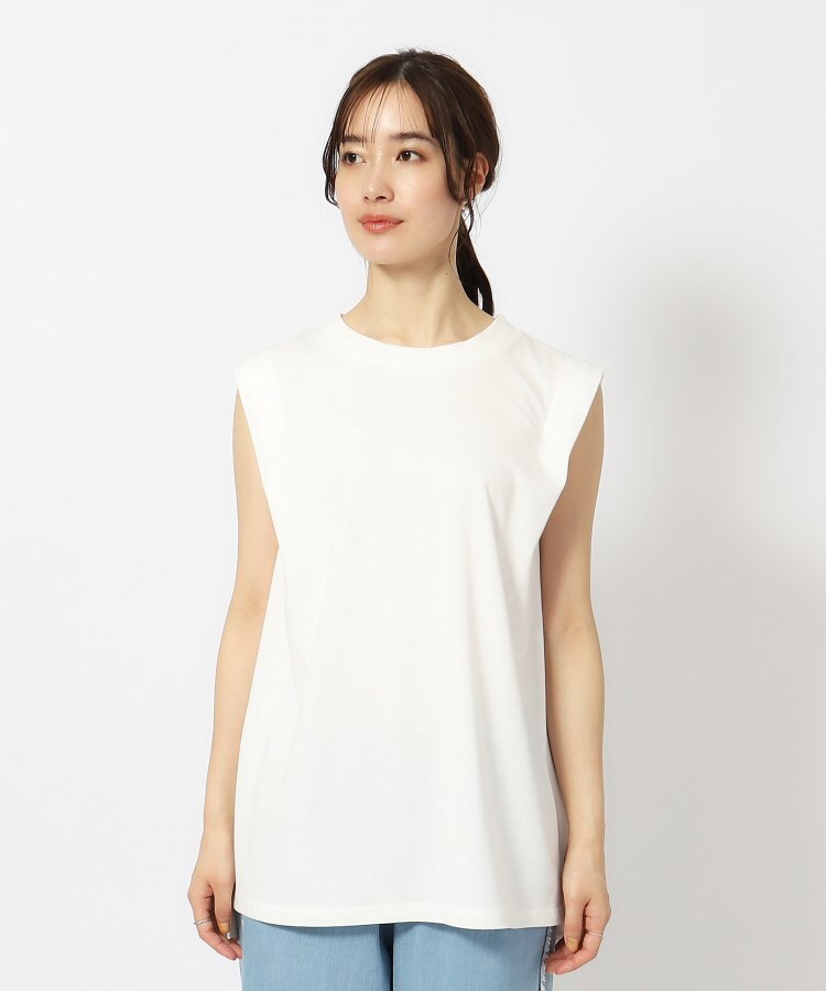 シューラルー(SHOO・LA・RUE/Cutie Blonde)の【洗える】タックノースリーブTシャツ18