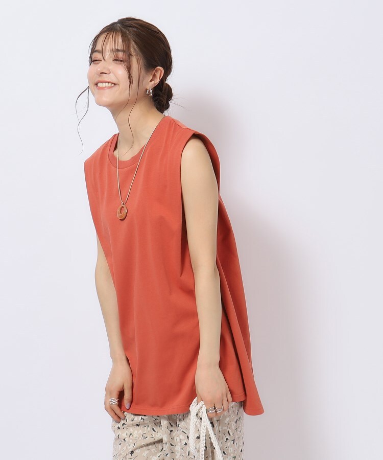 シューラルー(SHOO・LA・RUE/Cutie Blonde)の【洗える】タックノースリーブTシャツ9