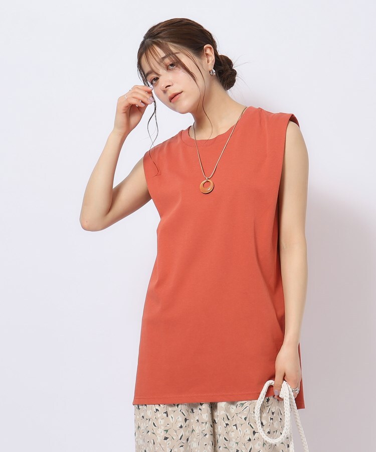 シューラルー(SHOO・LA・RUE/Cutie Blonde)の【洗える】タックノースリーブTシャツ10