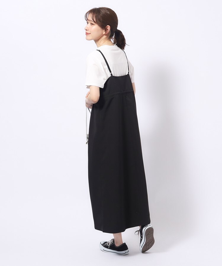 シューラルー(SHOO・LA・RUE/Cutie Blonde)のシルエットが変えられる フロントZIP ドロストキャミワンピース3