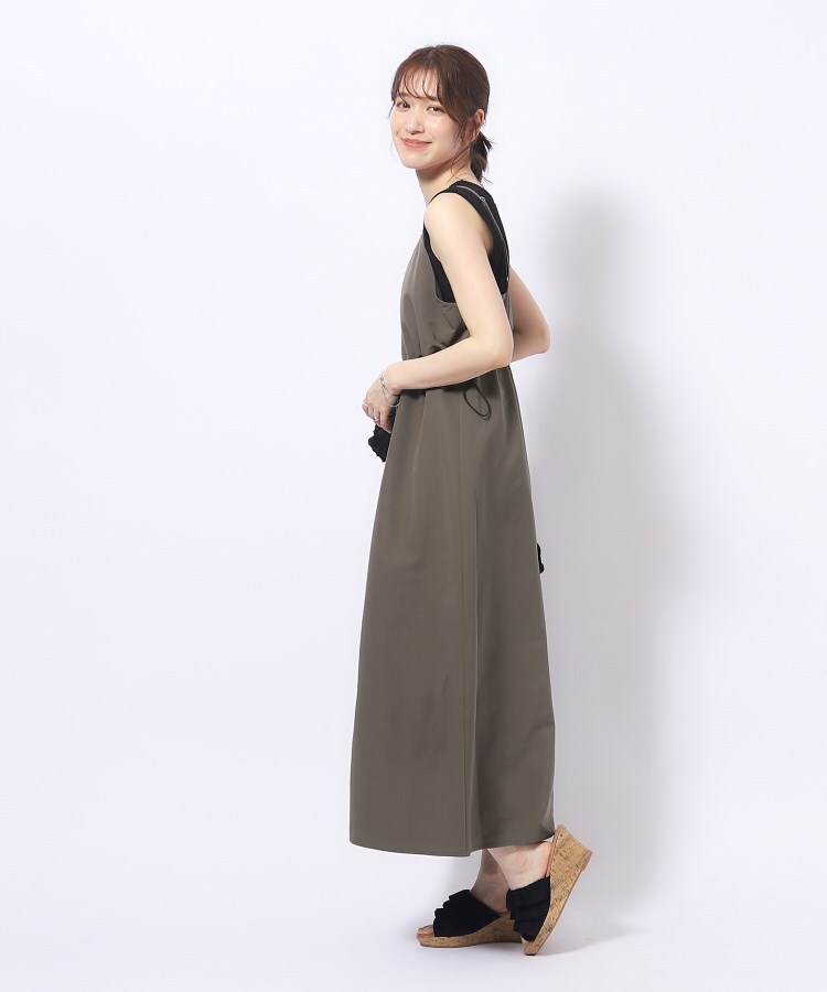 シューラルー(SHOO・LA・RUE/Cutie Blonde)のシルエットが変えられる フロントZIP ドロストキャミワンピース11